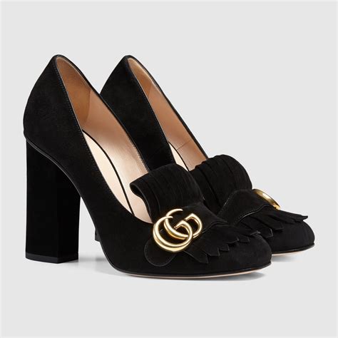 tan suede gucci heels|Gucci.